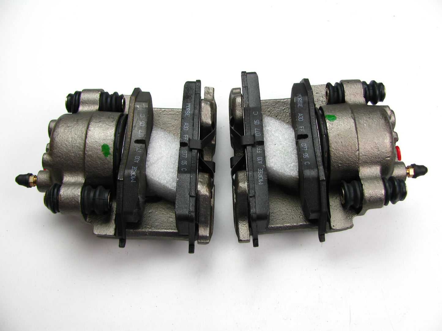 REMANUFACTURED Morse P4642 Front Disc Brake Caliper Set Loaded With Brake Pads