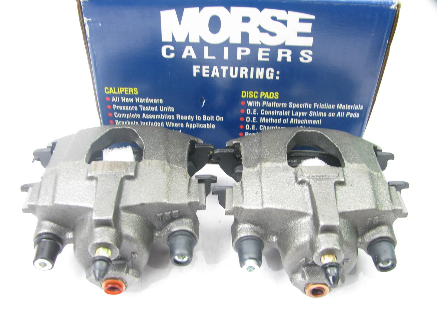 Morse P4656 REAR Brake Caliper Set & Pads For 1997-2000 Chrysler Mini-vans
