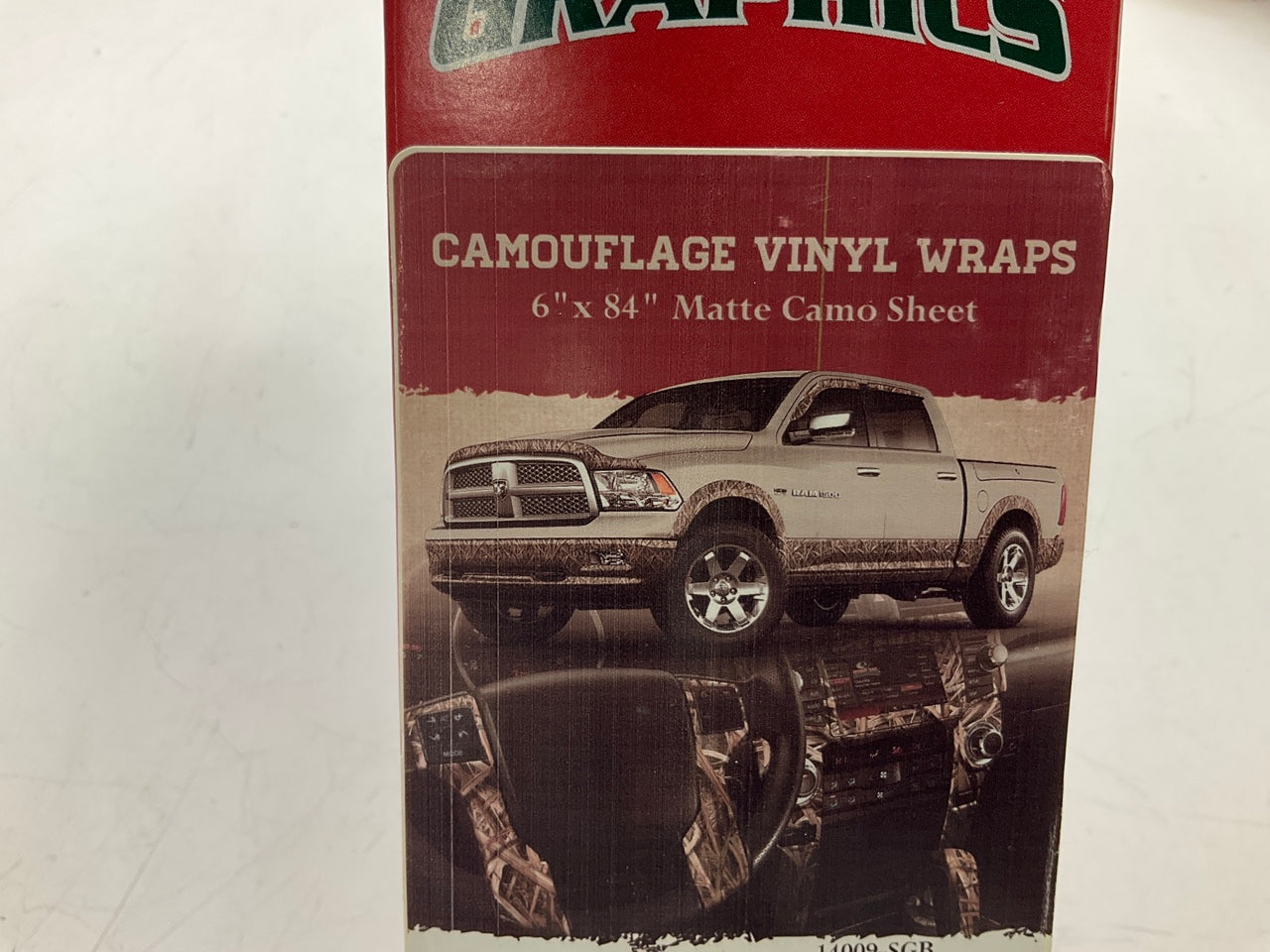 Mossy Oak 14009-SGB Camo Vinyl Wrap 6''x84'' Matte Camo Sheet Grass Blades Design
