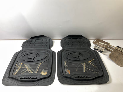 Mossy Oak C000002090299 Black Rubber Universal Trim-to-Fit Floor Mats, Front
