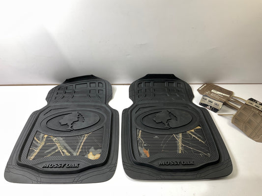 Mossy Oak C000002090299 Black Rubber Universal Trim-to-Fit Floor Mats, Front