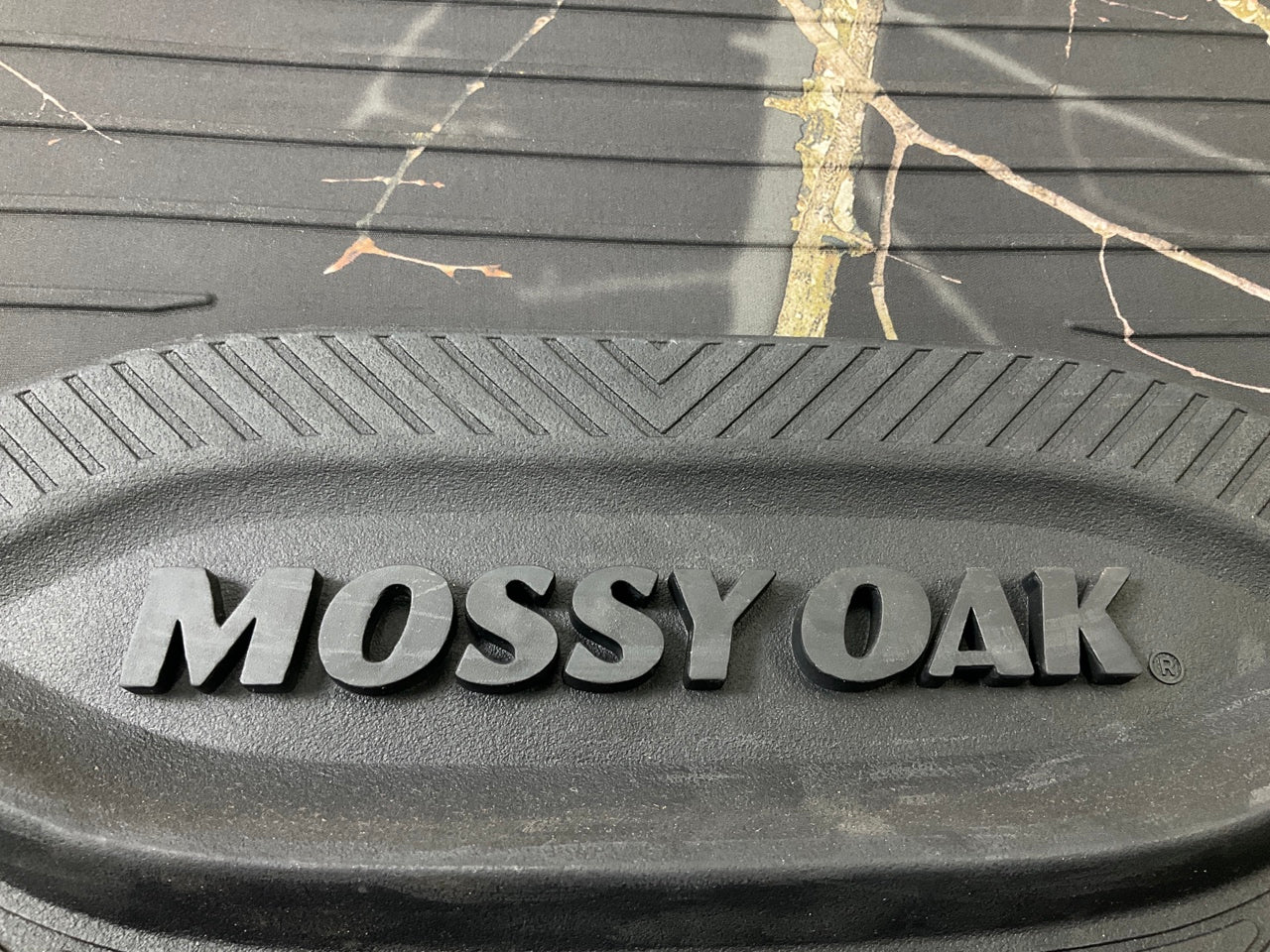 Mossy Oak C000002090299 Black Rubber Universal Trim-to-Fit Floor Mats, Front