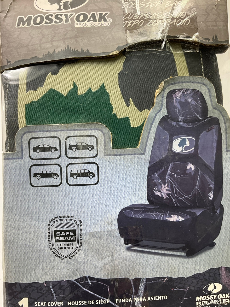 (2) Mossy Oak MSC7012 Low Back Seat Cover - Camouflage Outdoor Hunting, Fishing