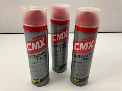 (3) Mothers CMX CERAMIC TRIM RESTORE & COAT Restores Dull Faded Ext Trim Plastic