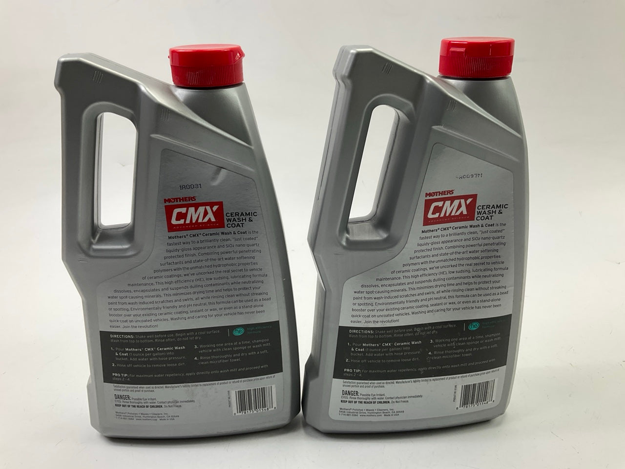 (2) Mothers 01548 CMX Ceramic Wash Coat Gloss Appearance Lubricating Polish 48oz