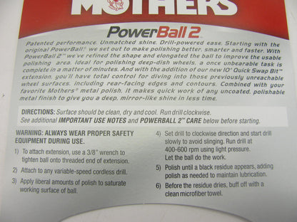 Mothers 05143 PowerBall 2 Metal Polishing Tool  (Drill Powered Polishing Ball)