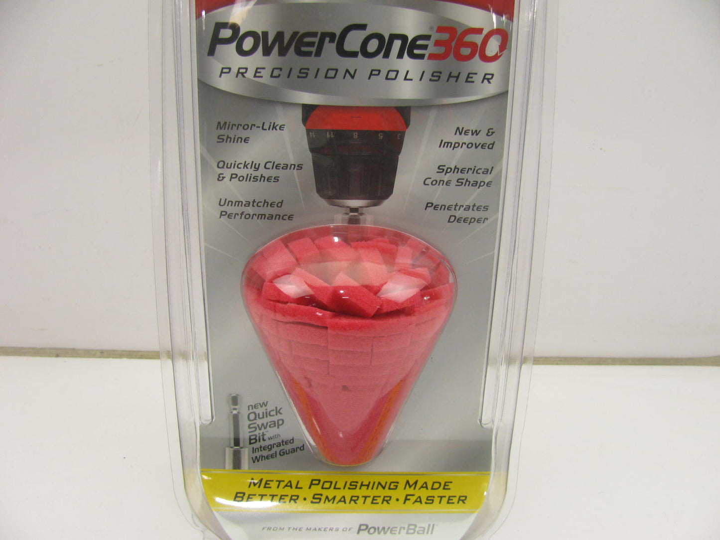 MOTHERS 05146 Powercone 360 - Polishing Tool And Quick Swap Bit - Wheel Guard