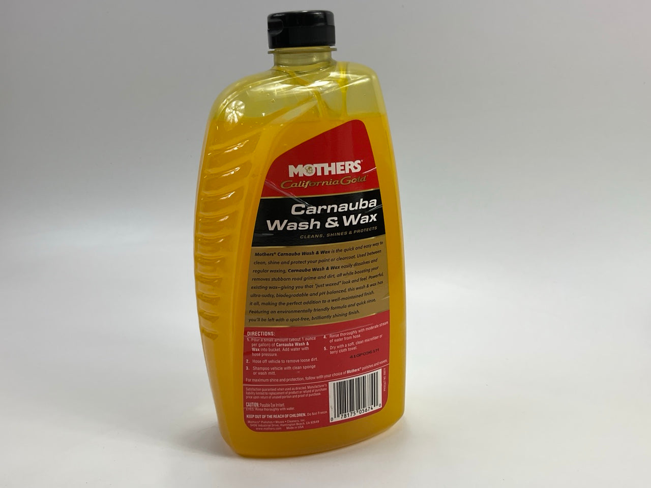 Mothers 05674 California Gold Carnauba Wash & Wax - 64oz, SPOT FREE