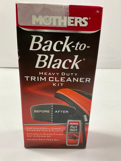 Mothers 06141 Back-to-Black Heavy Duty Trim Cleaner Kit, 12 Fl. Oz.