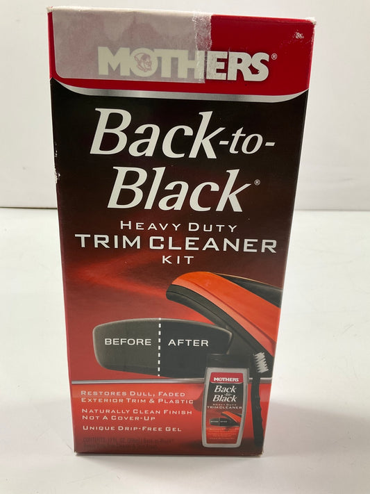 Mothers 06141 Back-to-Black Heavy Duty Trim Cleaner Kit, 12 Fl. Oz.