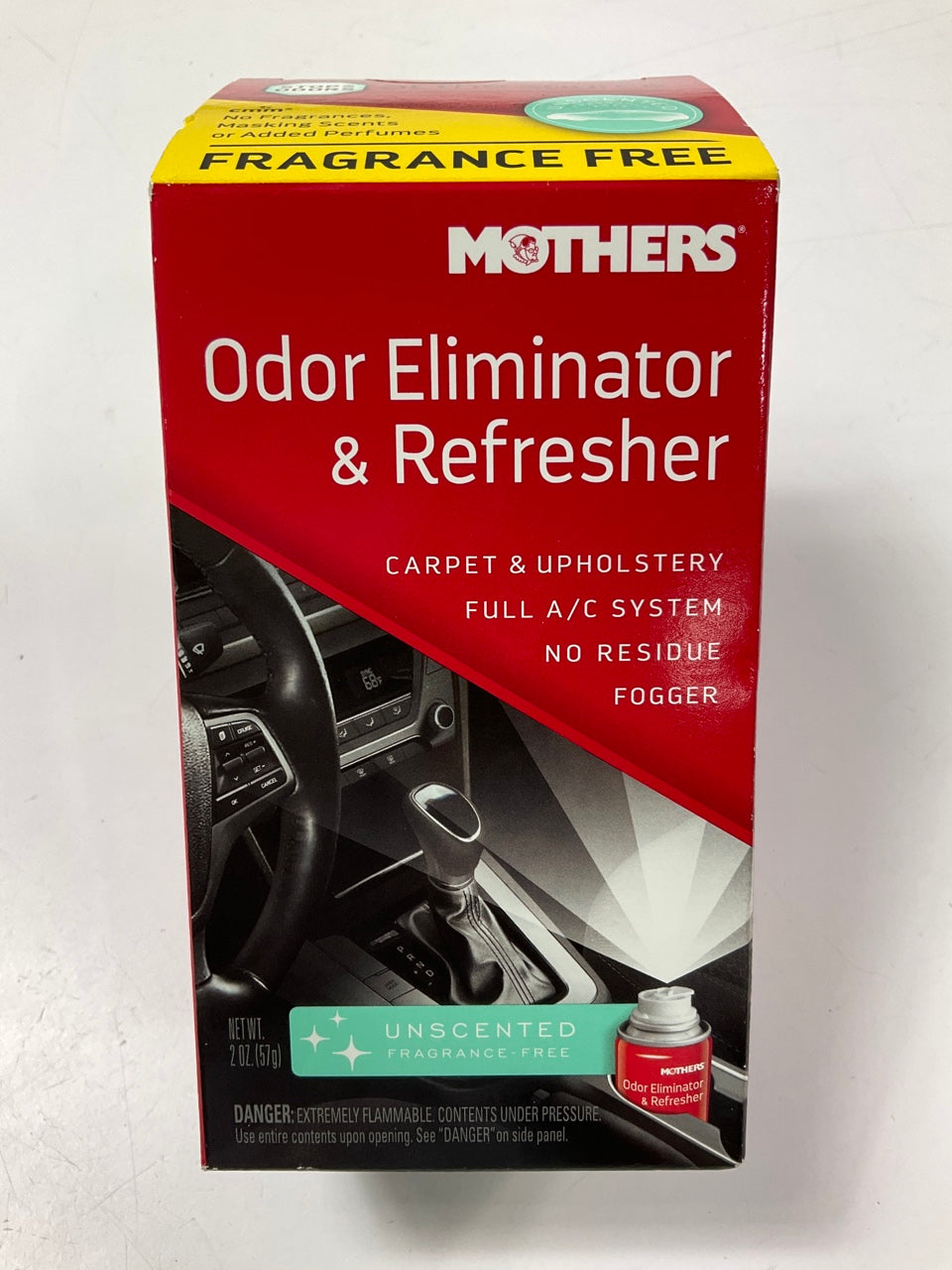 Mothers 06810 Odor Eliminator & Car Interior Refresher Unscented 2oz