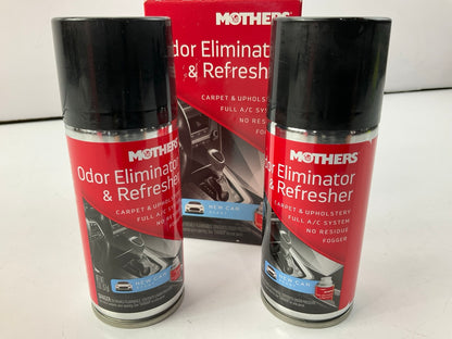 (2) Mothers 06811 Odor Eliminator & Refresher, New Car Scent No Residue Fogger