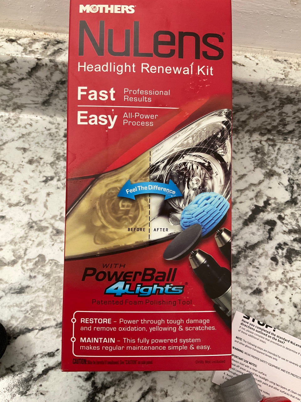 Mothers 07251 NuLens Headlight Head Light Restoration Kit