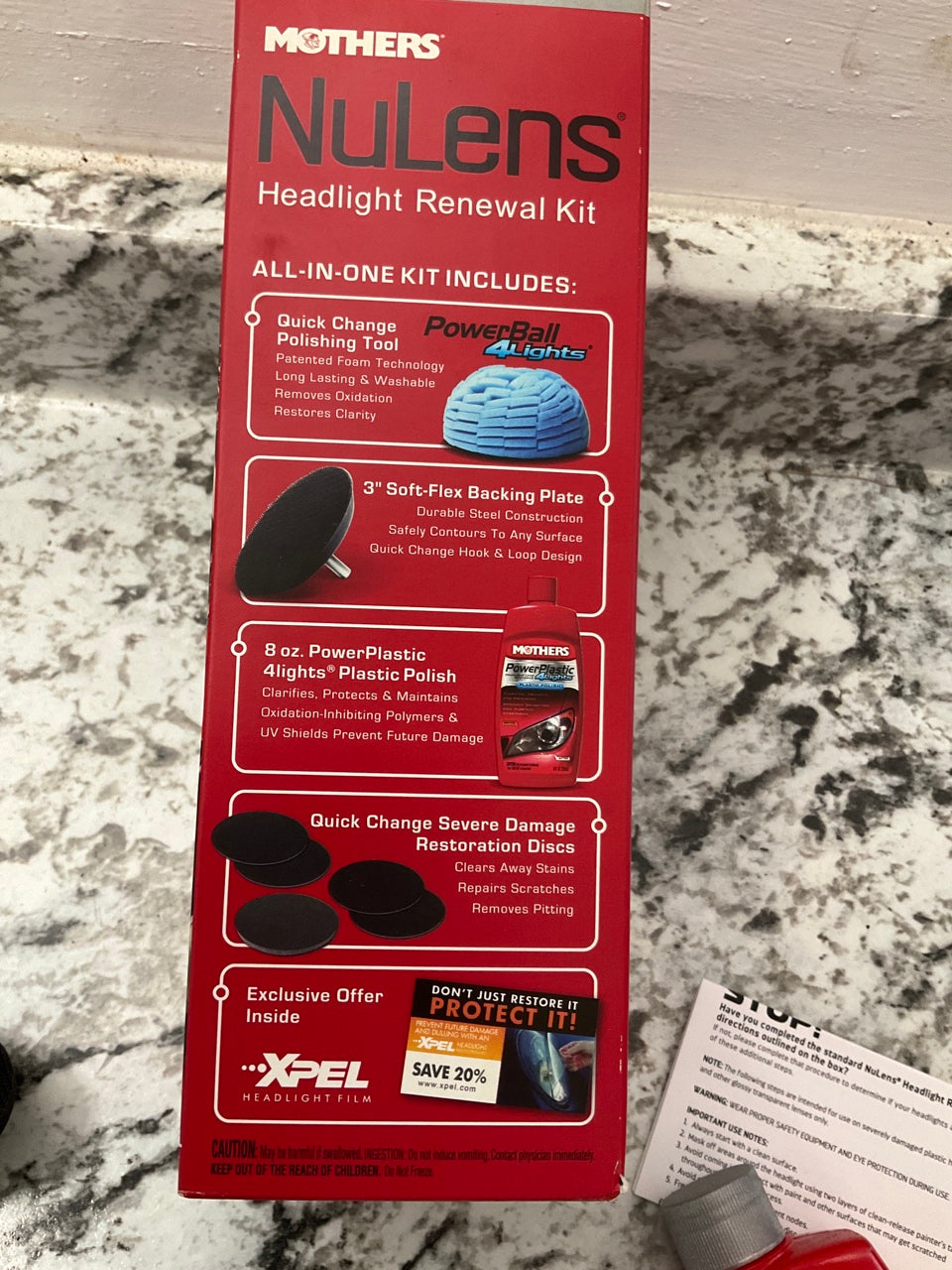 Mothers 07251 NuLens Headlight Head Light Restoration Kit
