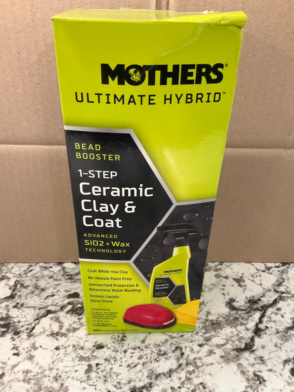NEW, Mothers 07260 Ultimate Hybrid 1 Step Ceramic Clay & Coat Cleaning Kit