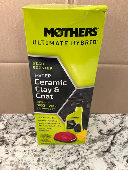 NEW, Mothers 07260 Ultimate Hybrid 1 Step Ceramic Clay & Coat Cleaning Kit