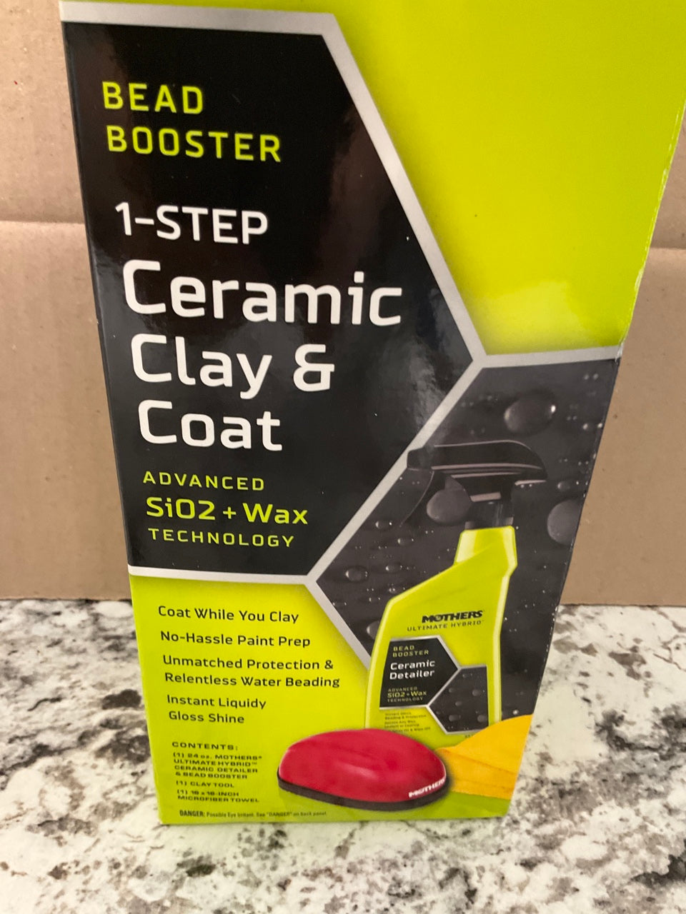 NEW, Mothers 07260 Ultimate Hybrid 1 Step Ceramic Clay & Coat Cleaning Kit