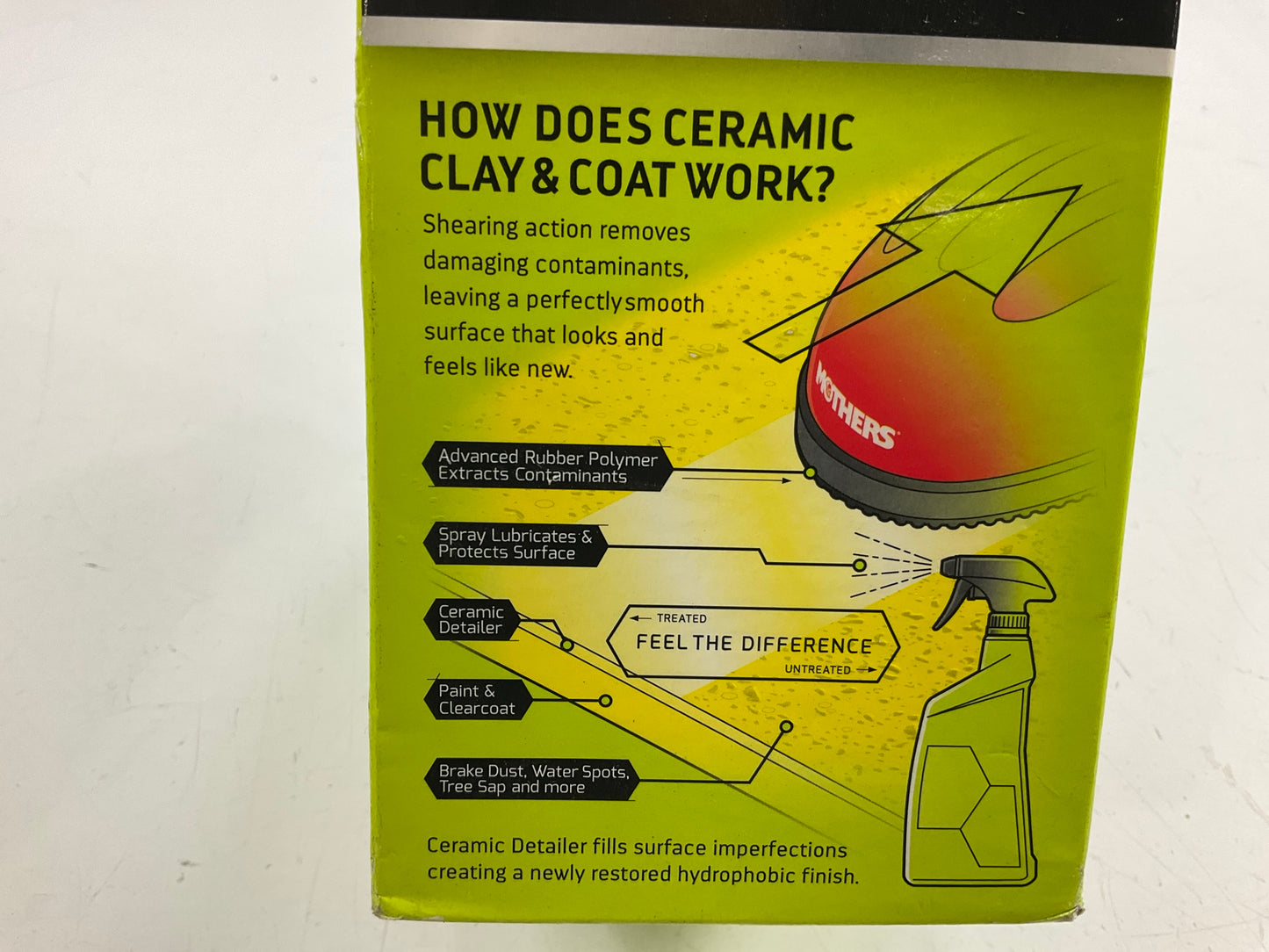 NEW, Mothers 07260 Ultimate Hybrid 1 Step Ceramic Clay & Coat Cleaning Kit