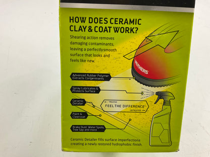 NEW, Mothers 07260 Ultimate Hybrid 1 Step Ceramic Clay & Coat Cleaning Kit