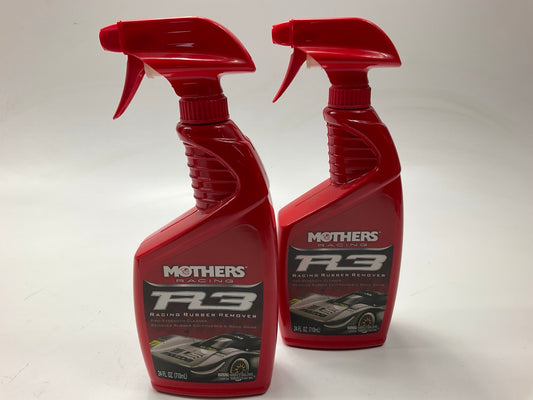 (2) MOTHERS 09224 R3 Racing Rubber Remover Removes Grime Dirt & Soil - 24 Oz Ea.