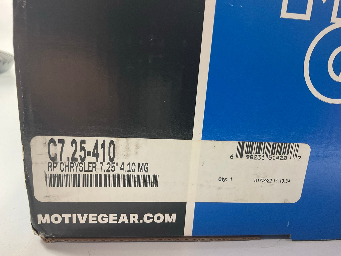 Motive Gear C7.25 4.10 Differential Ring & Pinion For Chrysler 7.25'' (9 Bolt)