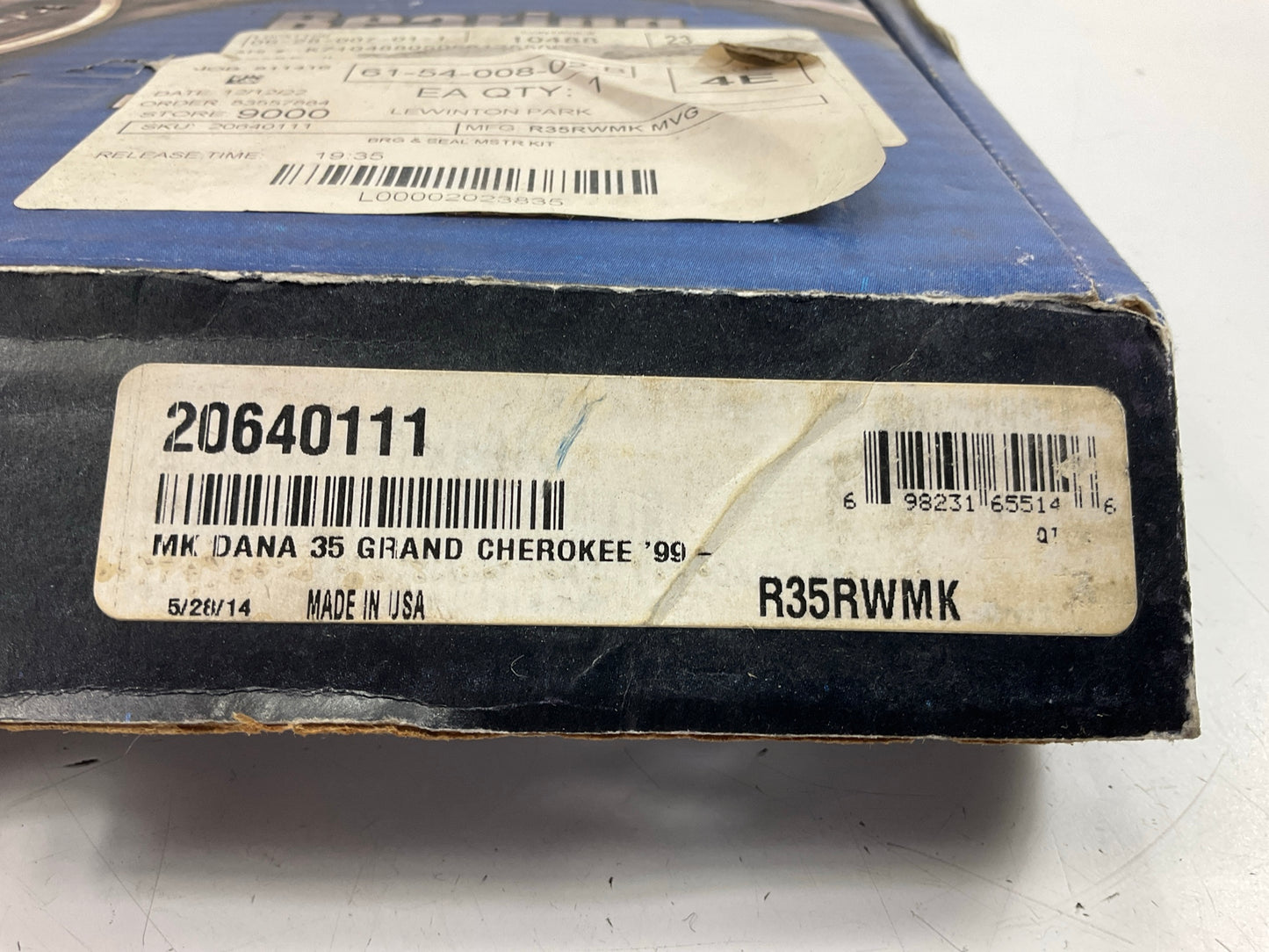 Motive Gear R35RWMK Differential Master Bearing Kit Koyo For Dana 35