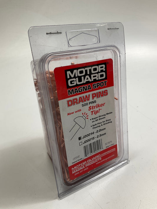 Motor Guard J20014 Magna Draw Pins 2mm 500 Pack Striker Tip Copper Coated