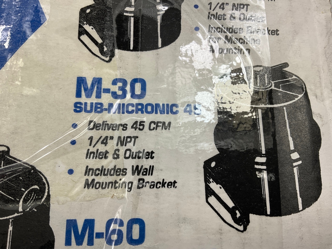 Motor Guard M-45 Clean Filter Kit, 1/4'' NPT, 45 Cfm At 80psi, .01 Micron, 125psi