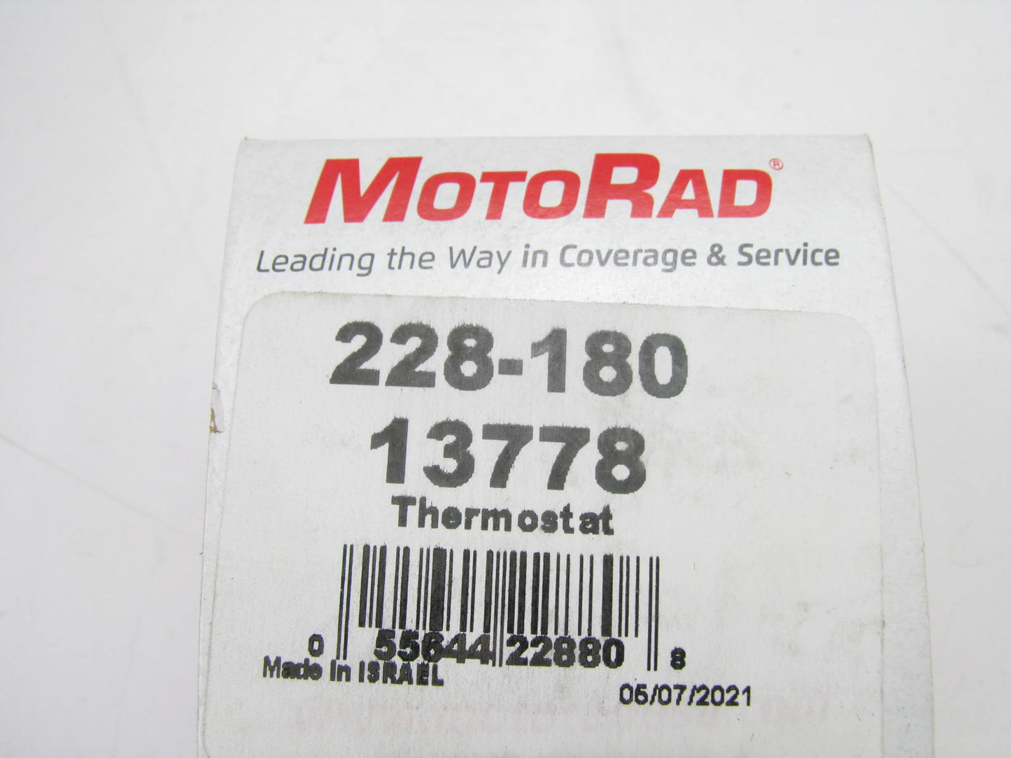 Engine Coolant Thermostat 180 Degrees F Motorad 228-180