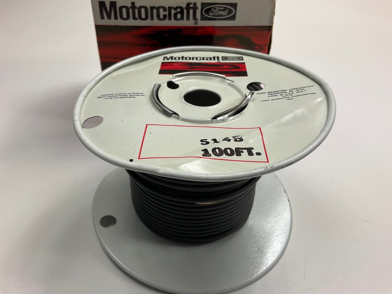 Motorcraft 514-B Primary Automotive Wire - 14 Gauge, Black, 100 Feet Spool