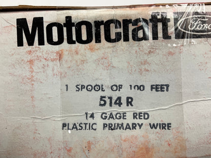 Motorcraft 514R 14 GA Primary Wire 100 Feet Spool, RED, 14 Gauge