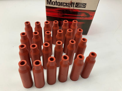 (24) Motorcraft 5198 Ignition Spark Plug Wire Set Plug Covers For 7mm Wire