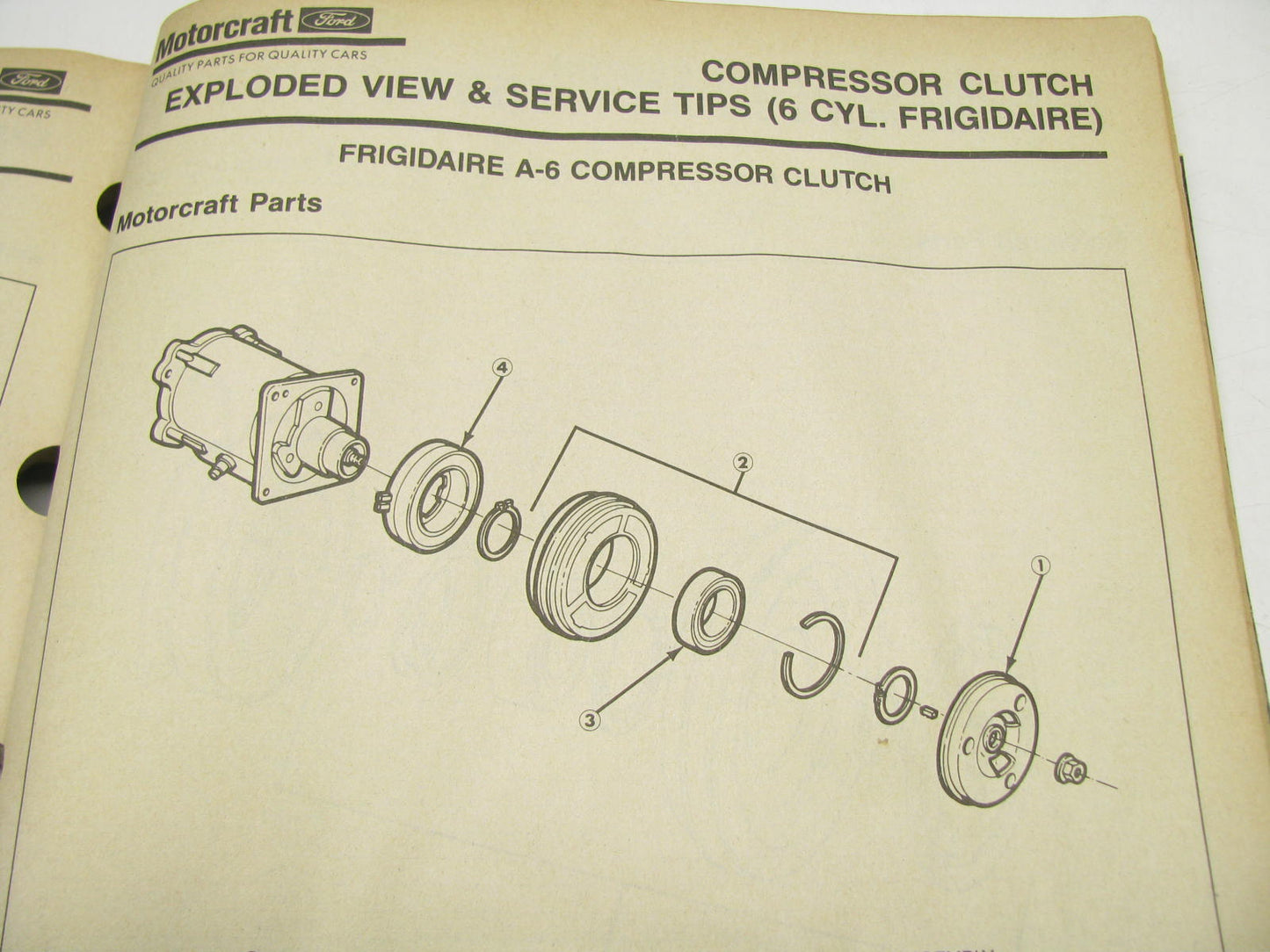 Motorcraft AC200R Air Conditioning Parts Catalog - 1989 February, 225 Pages