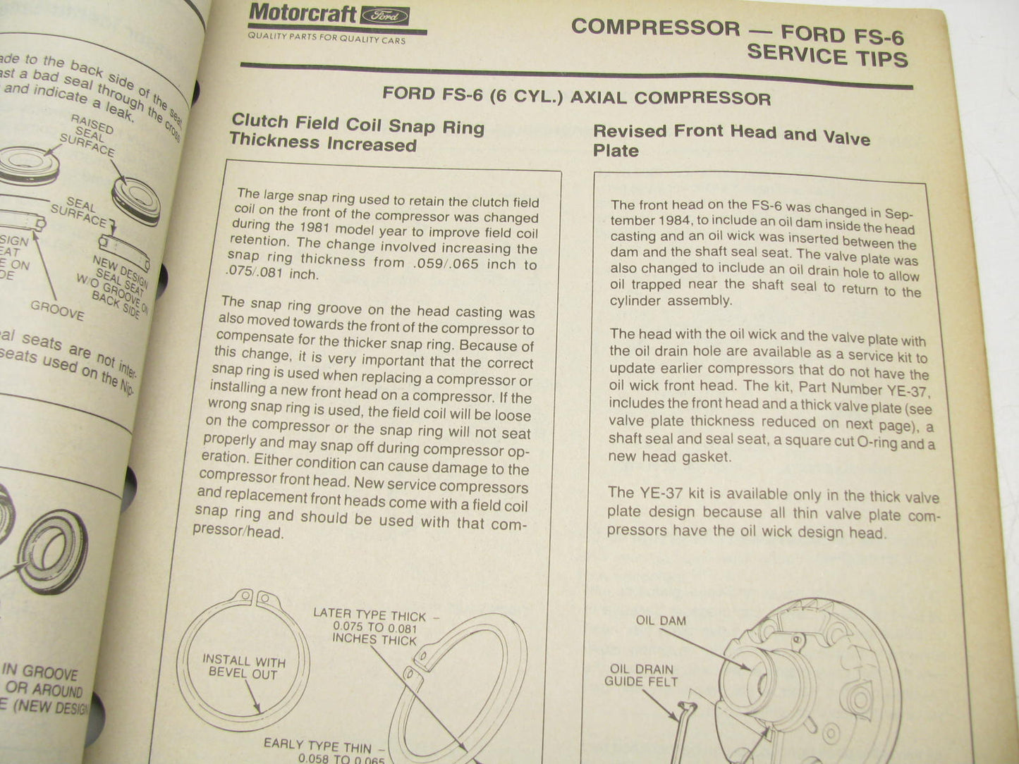 Motorcraft AC200S Air Conditioning Part Catalog - March 1990, 256 Pages