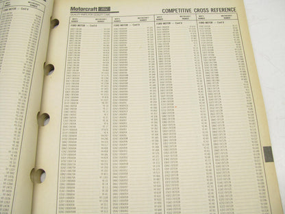 motorcraft AC200T A/C Air Conditioning Parts Catalog - May 1991