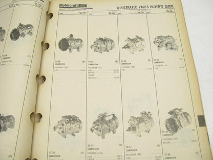 motorcraft AC200T A/C Air Conditioning Parts Catalog - May 1991
