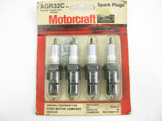 (4) Motorcraft AGR32C Ignition Spark Plugs