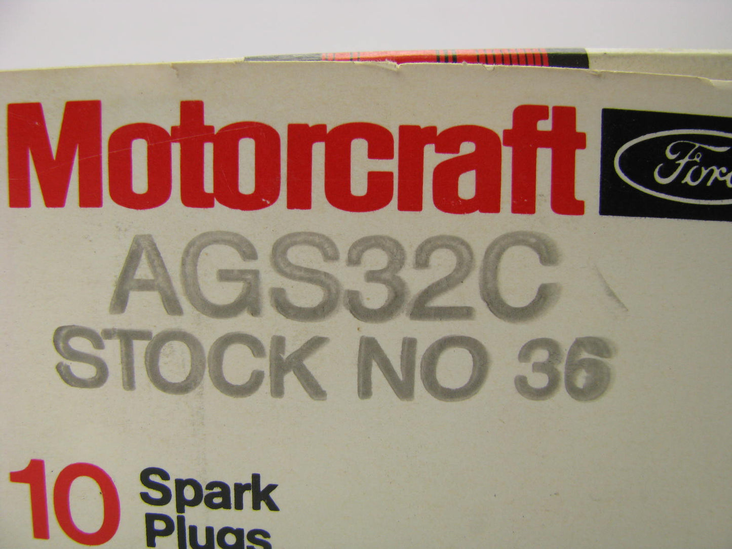 (10) Motorcraft AGS32C Ignition Spark Plug - Suppressor Plug