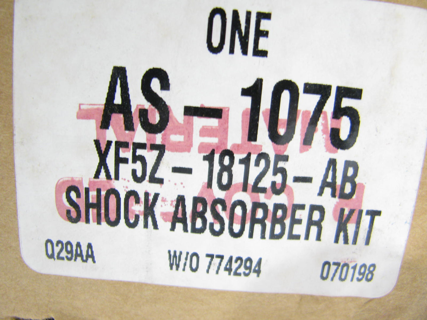 Motorcraft AS-1075 Rear Shock Absorber - XF5Z-18125-AB