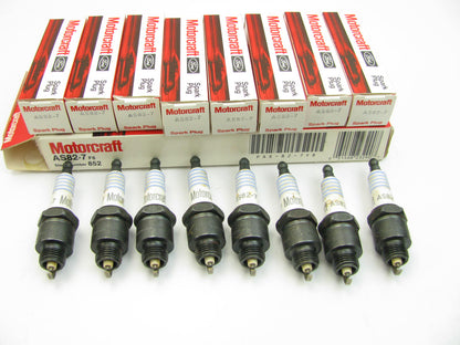 (8) Vintage Motorcraft AS82-7 Spark Plugs  4339428  RJ18YC6  5613882 R46SZ R46SX