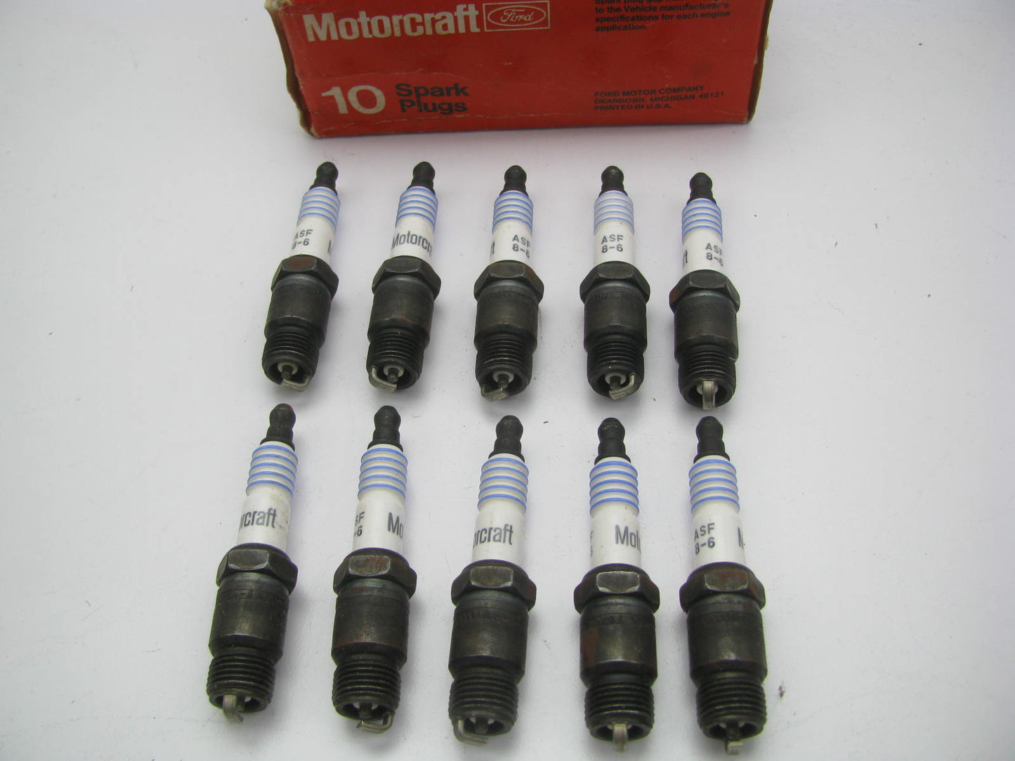 (x10) Motorcraft ASF8-6 Spark Plug-Copper Resistor