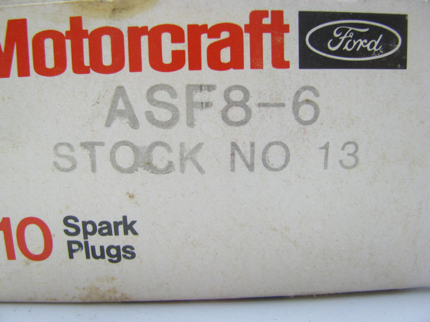 (x10) Motorcraft ASF8-6 Spark Plug-Copper Resistor