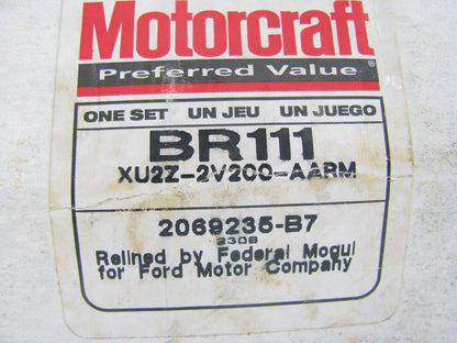 Relined. Motorcraft BR111 Rear Drum Brake Shoes OEM Ford XU2Z-2V200-AARM