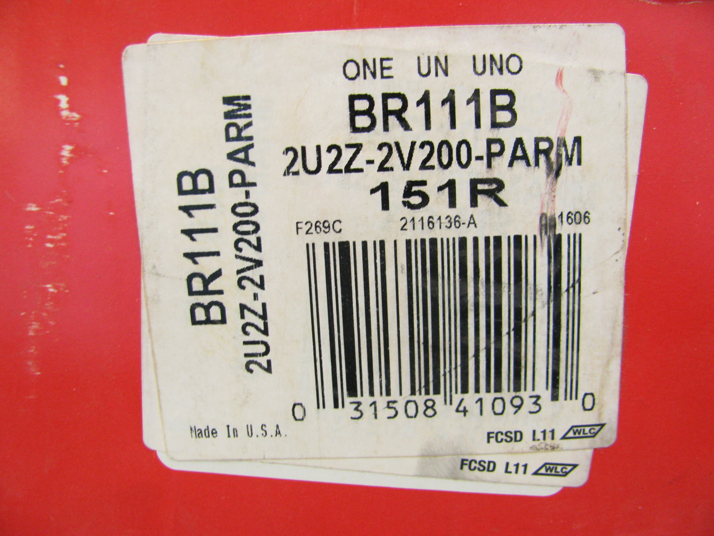 Motorcraft BR111B / 2U2Z-2V200-PARM Rear Drum Brake Shoes - Organic