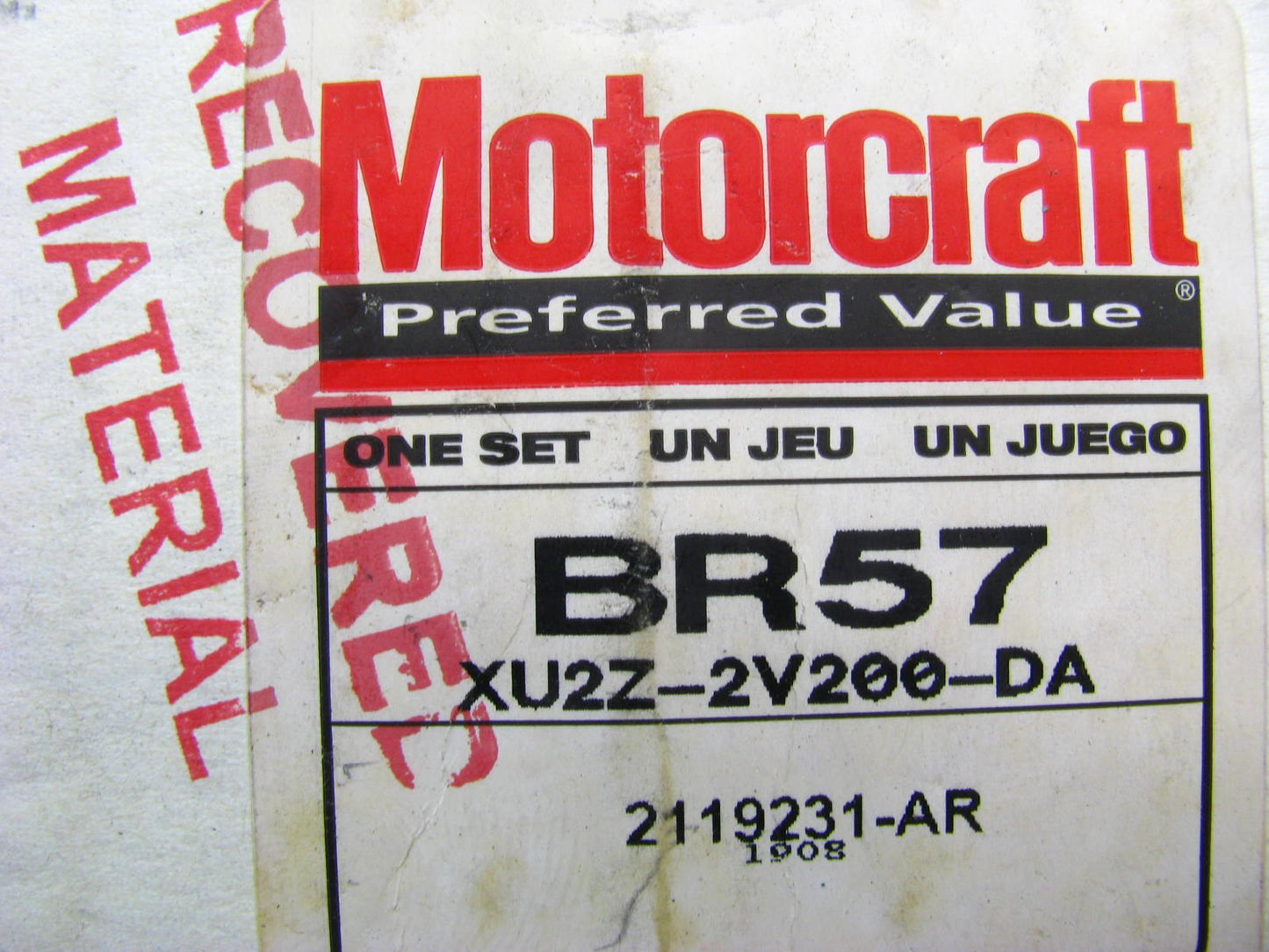 New Genuine OEM Motorcraft REAR Disc Brake Pads BR57 XU2Z-2V200-DA
