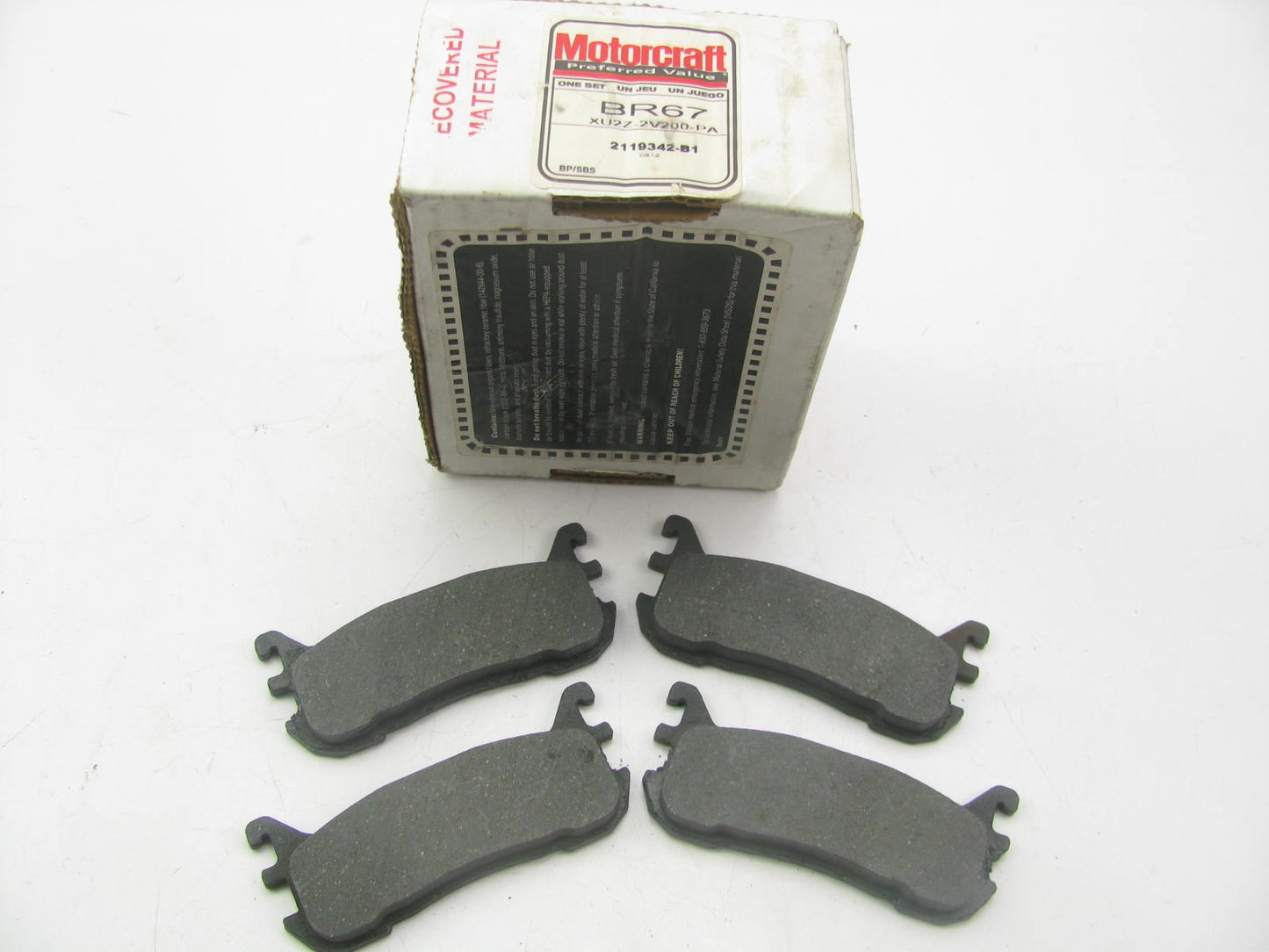 New Genuine OEM Motorcraft Ford REAR Disc Brake Pads - 1997-2003 Ford Escort