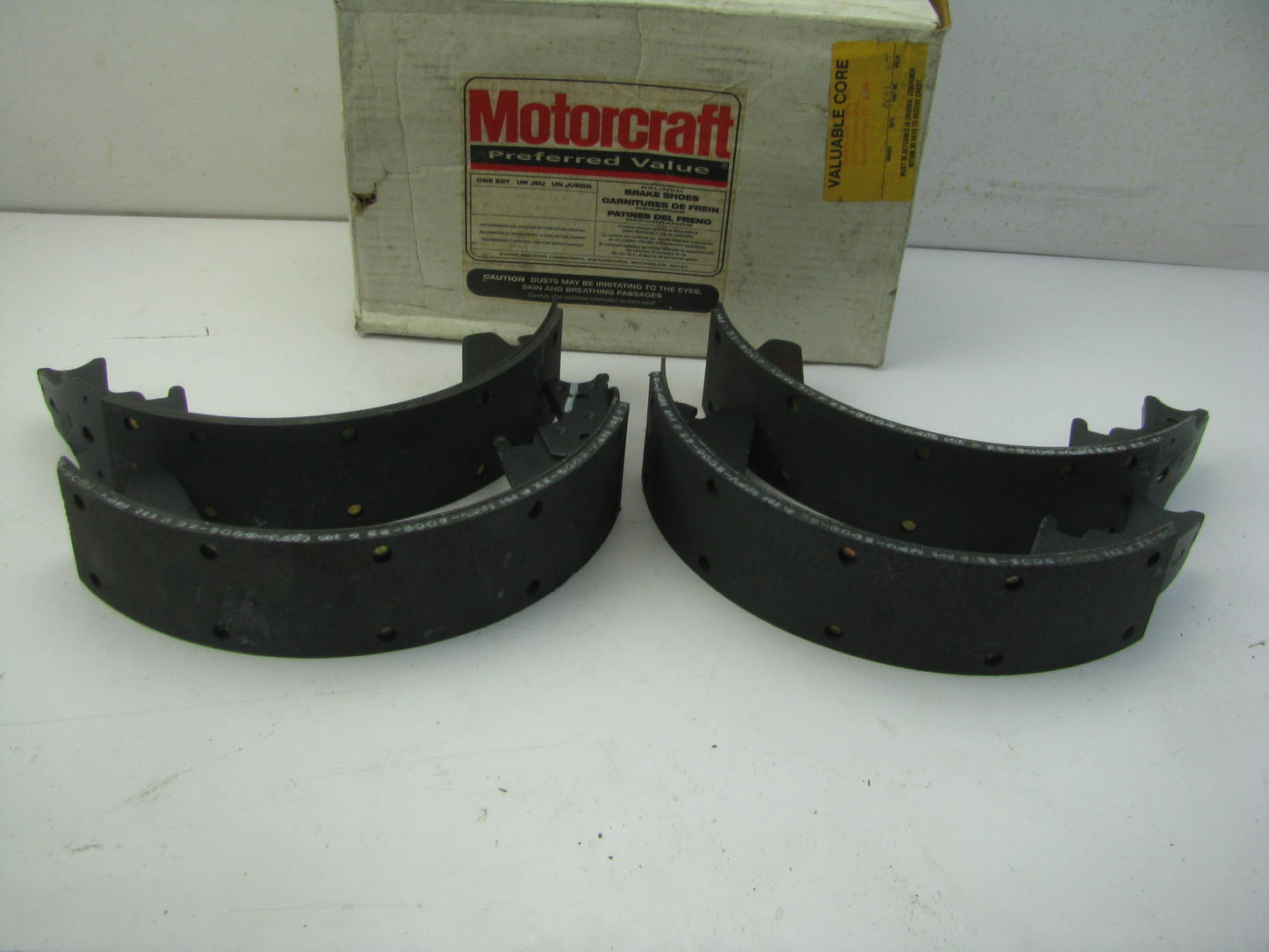 RELINED OEM Motorcraft BR99 Rear Drum Brake Shoes - 12'' X 2.5''