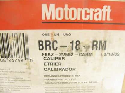 Motorcraft BRC-18-RM Rear Disc Brake Caliper 96-97 Crown Vic  Police Interceptor