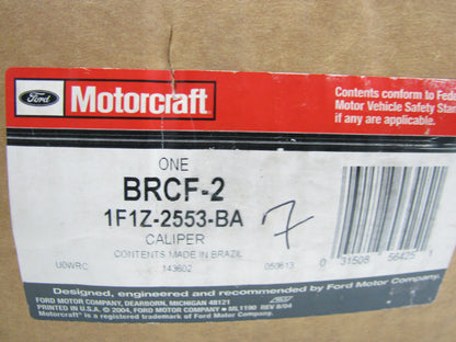 Motorcraft BRCF-2 Rear Left Passenger Side Disc Brake Caliper - 1F1Z-2553-BA