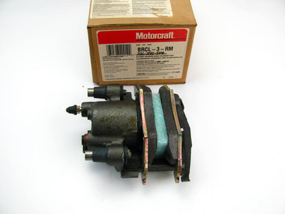 Remanufactured Motorcraft BRCL3RM REAR Disc Brake Caliper With Brake Pads